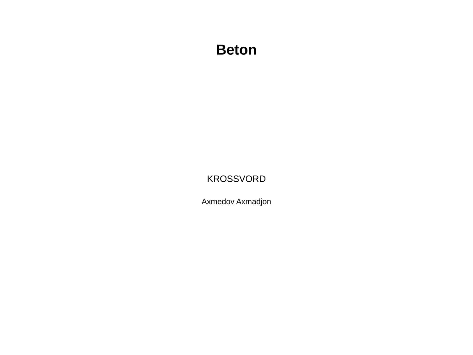 Beton