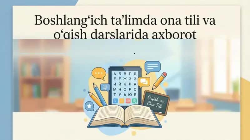 Boshlangʻich taʼlimda ona tili va oqitish darslarida axborot