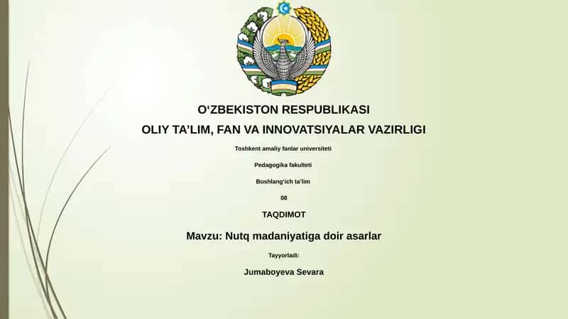 Nutq madaniyatiga doir asarlar