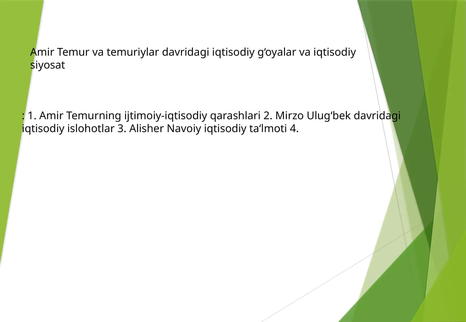 Iqtisodiy ta‘limotlar tarixi