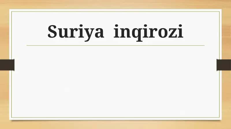 Suriya inqirozi