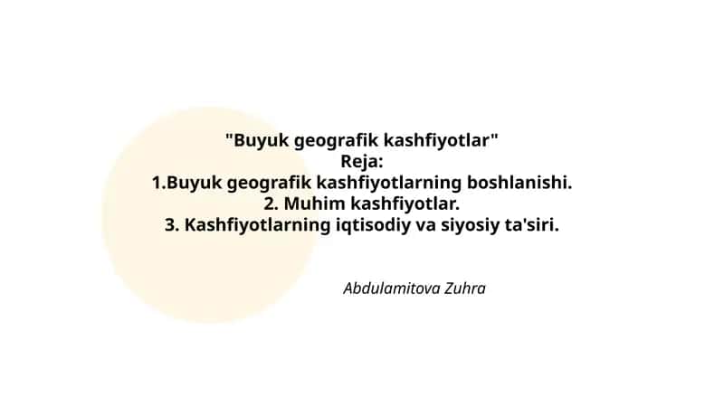 Buyuk geografik kashfiyotlar