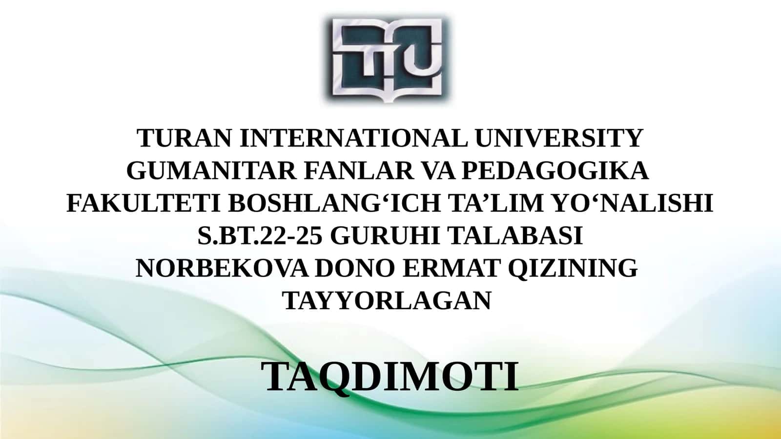 "3-sinf 'Tabiiy fanlar' darsligini tahlil qilish va taqriz yozish"