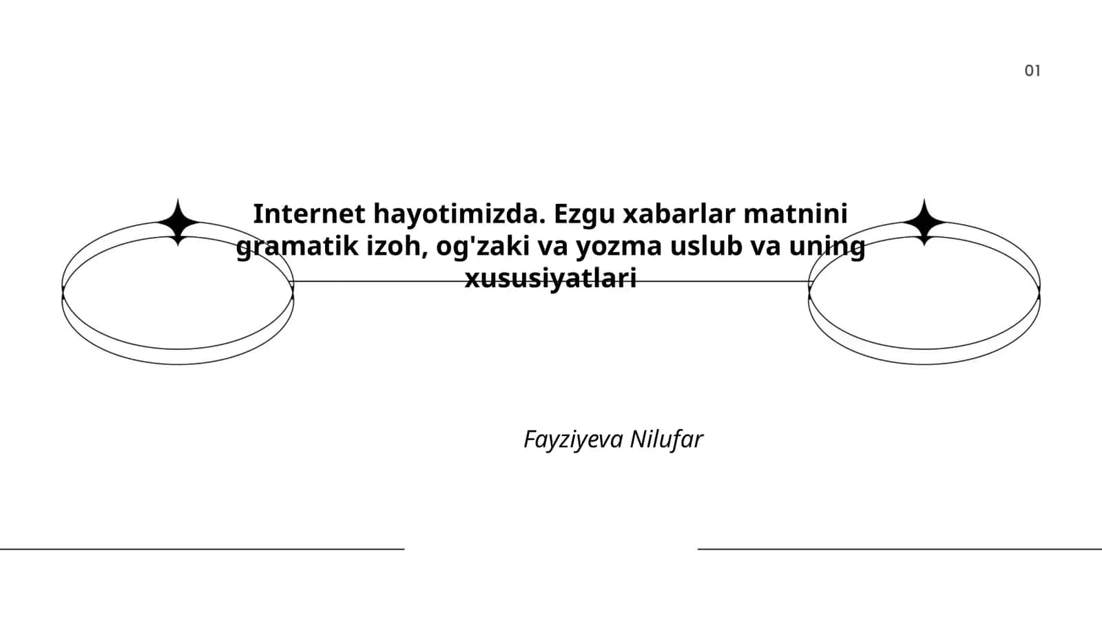 Internet hayotimizda. Ezgu xabarlar matnini gramatik izoh, og'zaki va yozma uslub va uning xususiyatlari