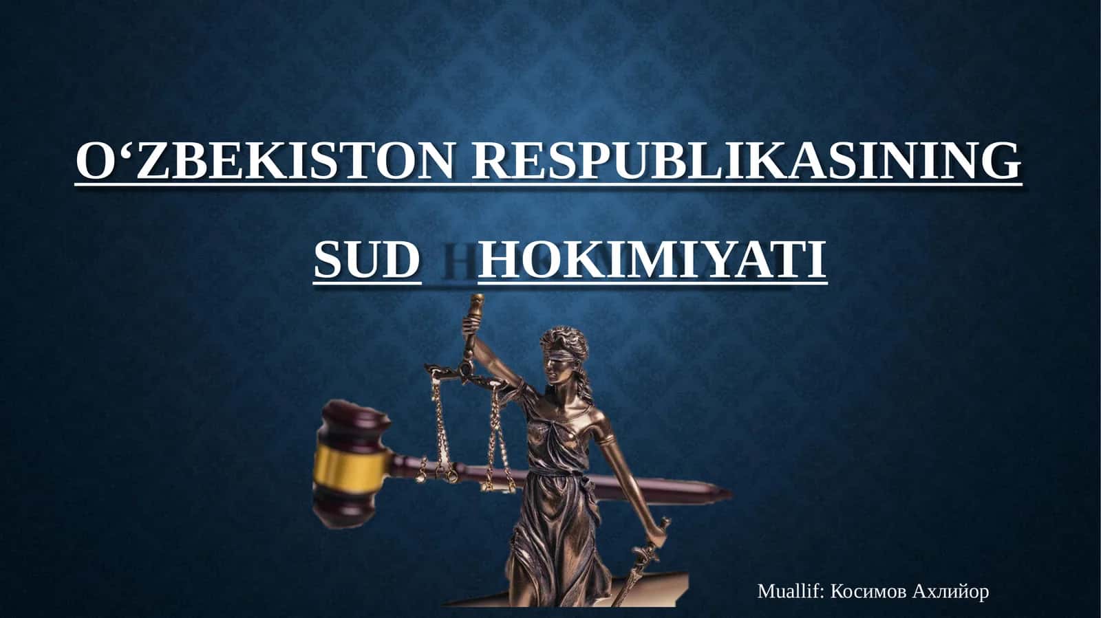 O‘ZBEKISTONRESPUBLIKASININGSUDHOKIMIYATI