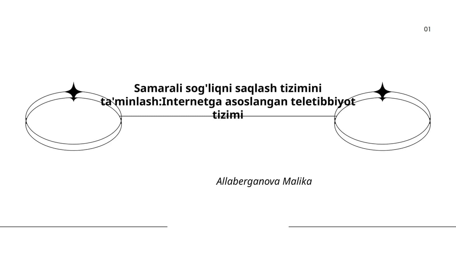 Samarali sog'liqni saqlash tizimini ta'minlash:Internetga asoslangan teletibbiyot tizimi
