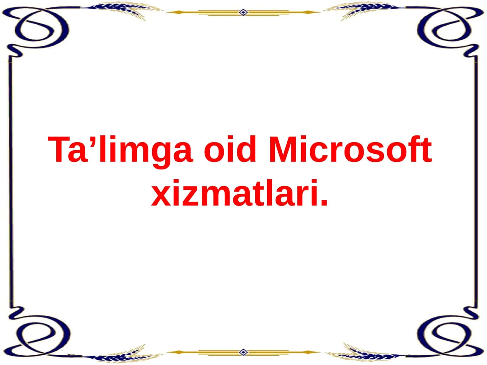 Microsoft Offiсe dasturlari