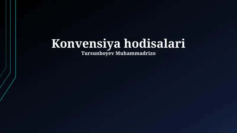 Konvensiya hodisalari