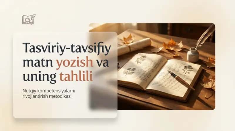 Tasviriy-tavsifiy matn yozish va uning tahlili