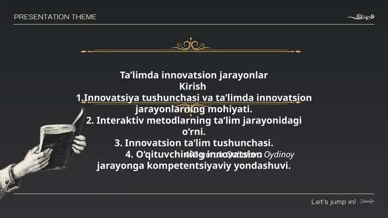Ta’limda innovatsion jarayonlar