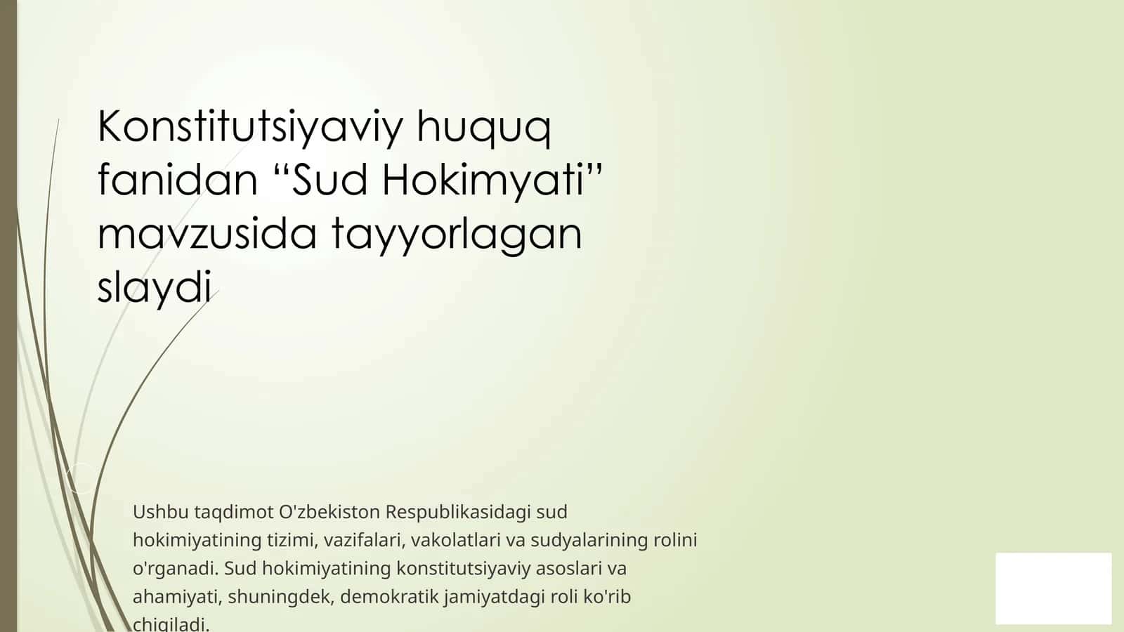 Sud Hokimiyati Tizimi