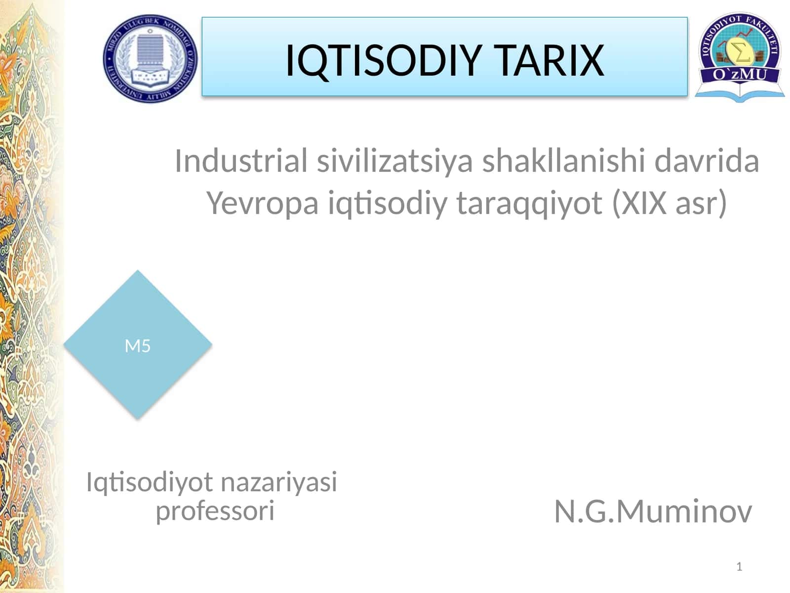 Ma’ruza rejasi: Angliyaning ijtimoiy-iqtisodiy rivojlanish yo‘nalishlari