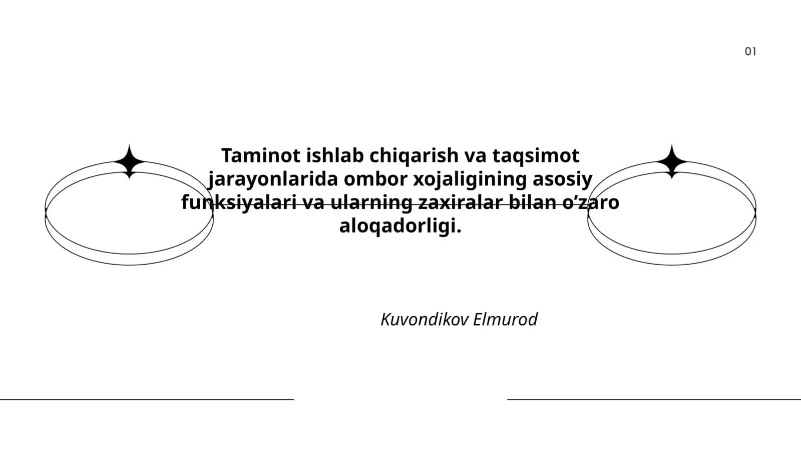 Omborxona boshqaruv tizimlari