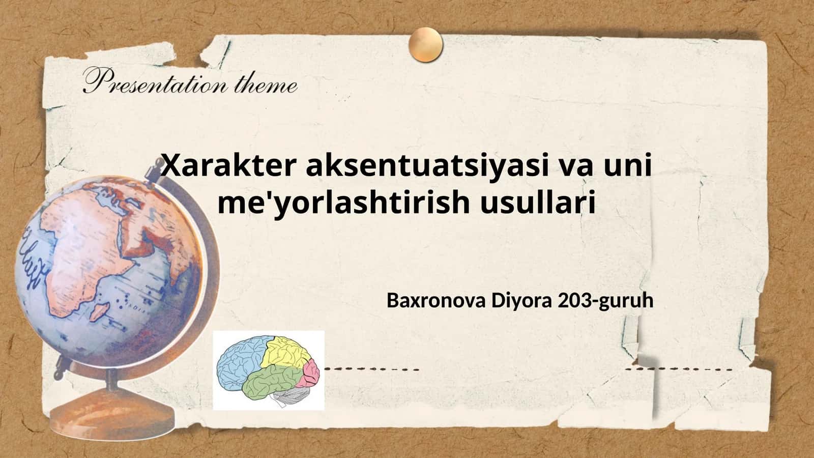 Xarakter aksentuatsiyasi va uni me'yorlashtirish usullari
