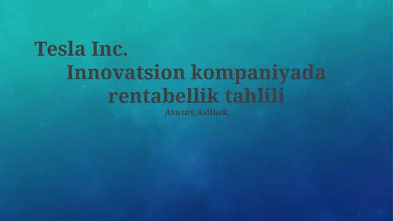 Tesla Inc.