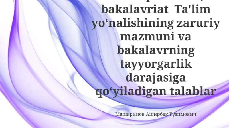 Pedagogika va Qo‘shimcha Ta’lim O‘qituvchisi Rolining Kirish