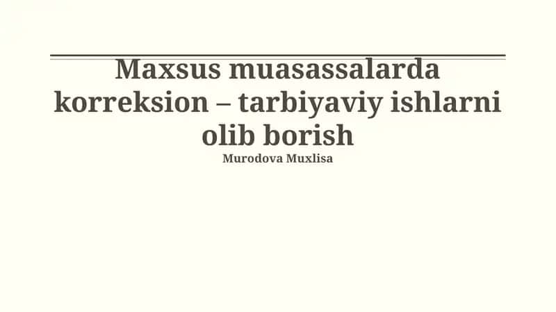 Samaralilikni baholash va istiqbolli yo'nalishlar