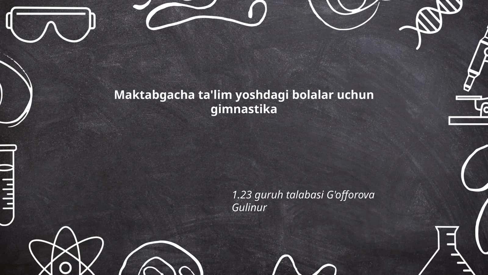 Jismoniy tarbiya va gimnastika