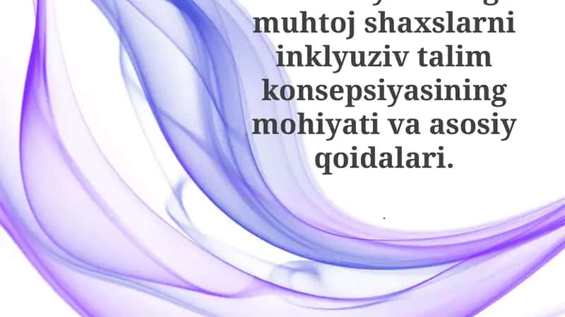 Inklyuziv Ta'limni aniqlash