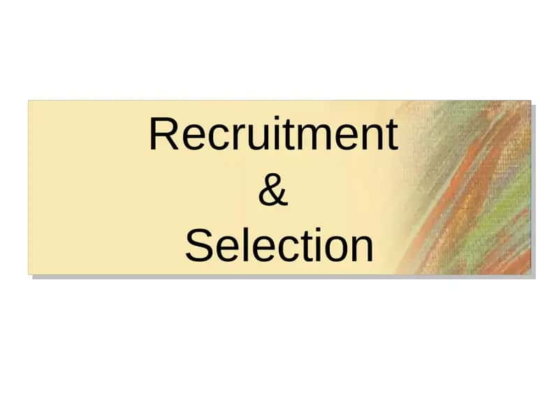 Recruitment&Selection