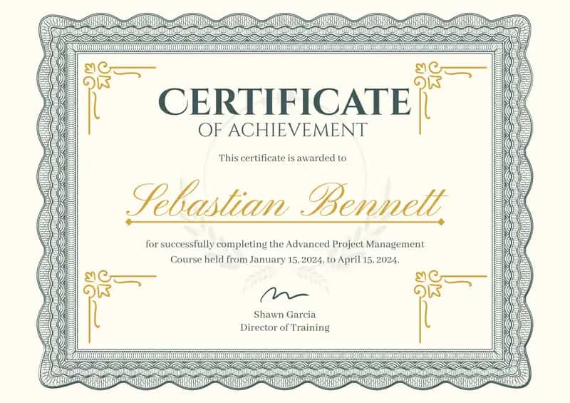 Advanced Project Management Course