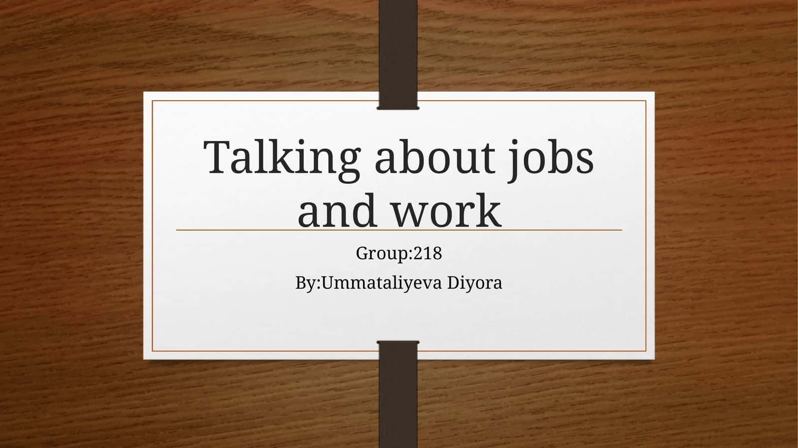 Jobs and Professions
