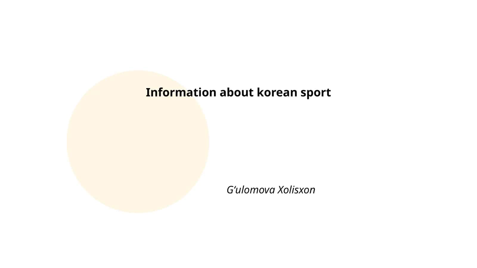 Taekwondo in Korea