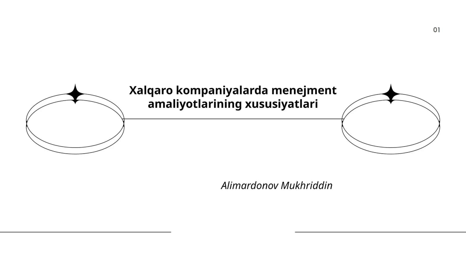 Xalqaro kompaniyalarda menejment amaliyotlarining xususiyatlari