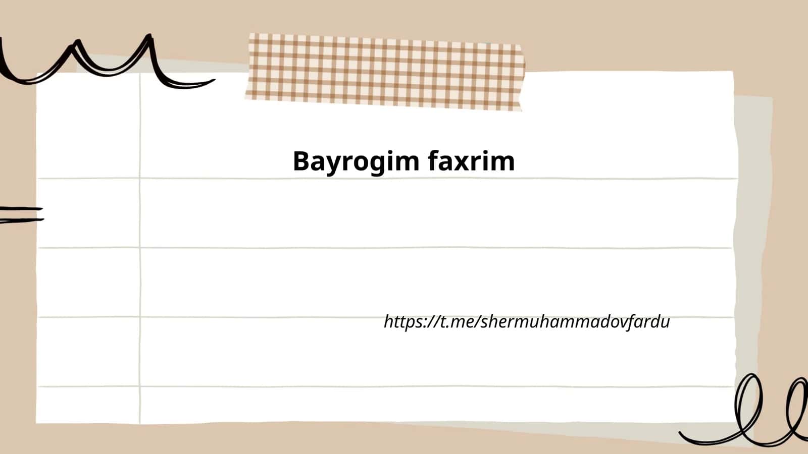 Bayrog'im faxrim