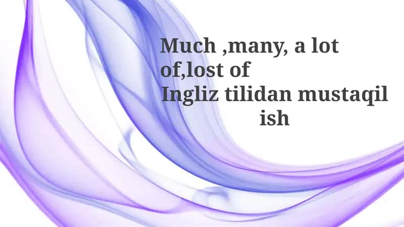 Ingliz tilidan mustaqilish
