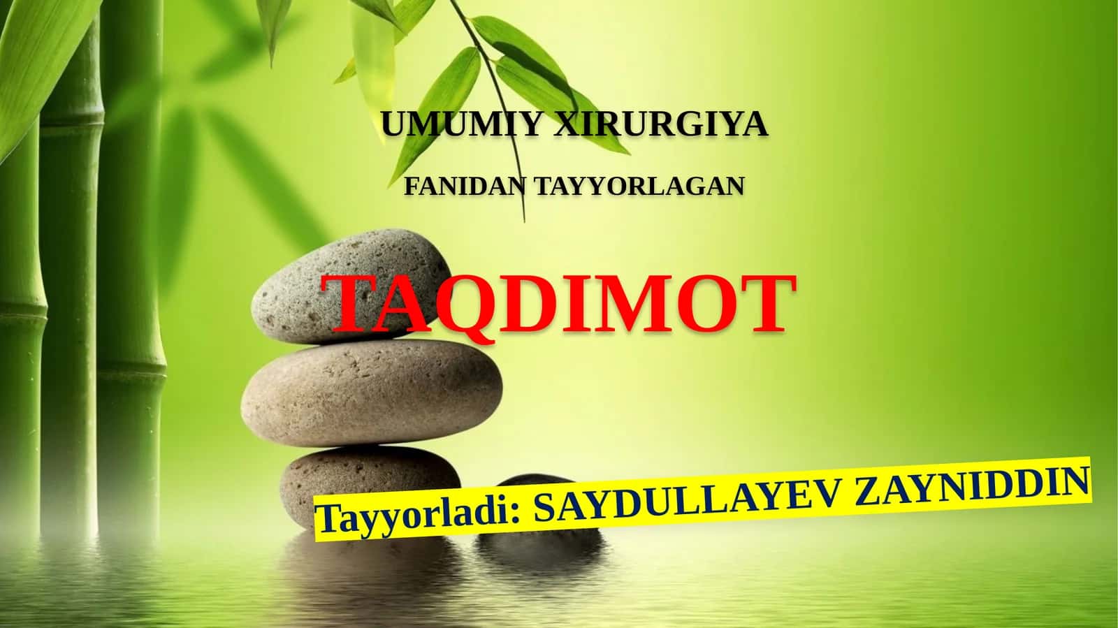 XIRURGIK INFEKSIYA. YUMSHOQ TO‘QIMALARNI TURLI SOHALARDA JOYLASHGAN XIRURGIK INFEKSIYA