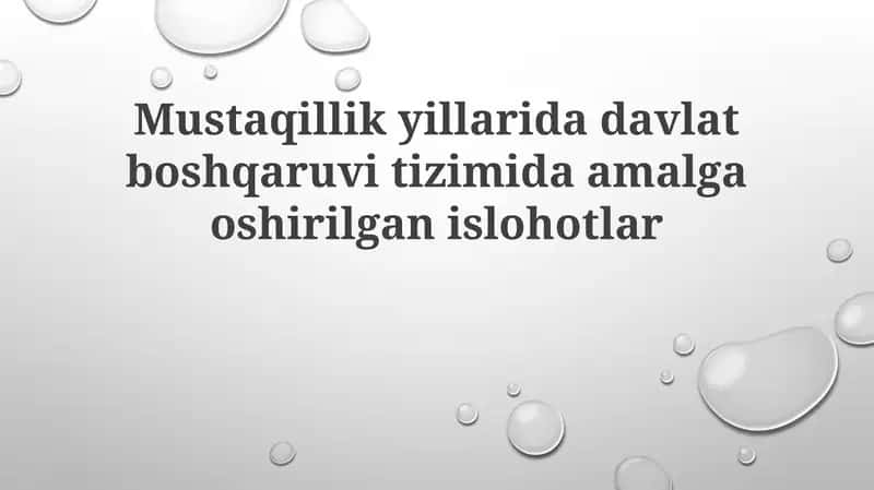 Konstitutsiyaga kiritilgan o'zgartishlar