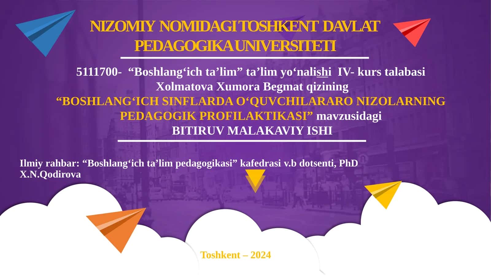 BOSHLANG‘ICH SINFLARDA O‘QUVCHILARARO NIZOLARNING PEDAGOGIK PROFILAKTIKASI