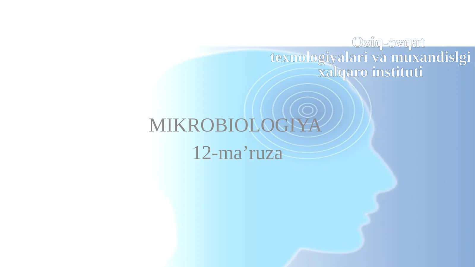 Mikrobiologiya