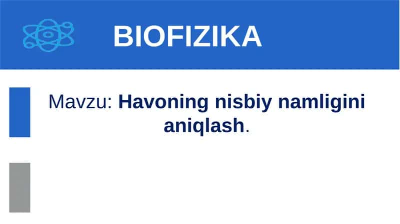 Havoningnisbiynamliginianiqlash