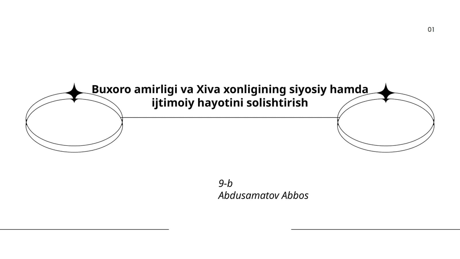 Buxoro amirligi va Xiva xonligining siyosiy hamda ijtimoiy hayotini solishtirish