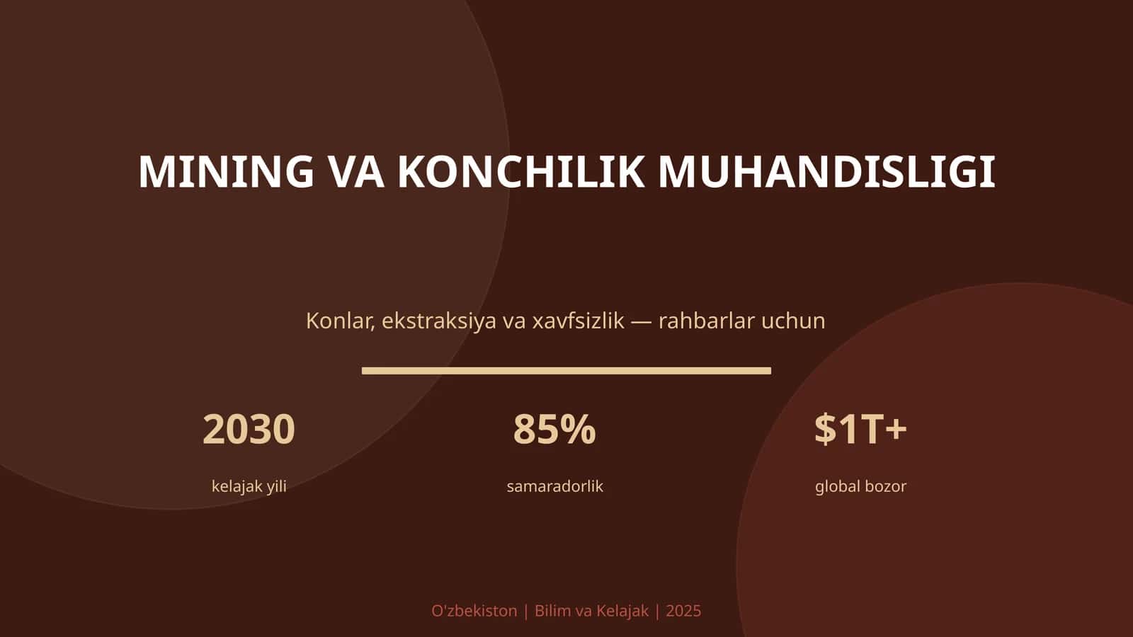 Mining va konchilik muhandisligi