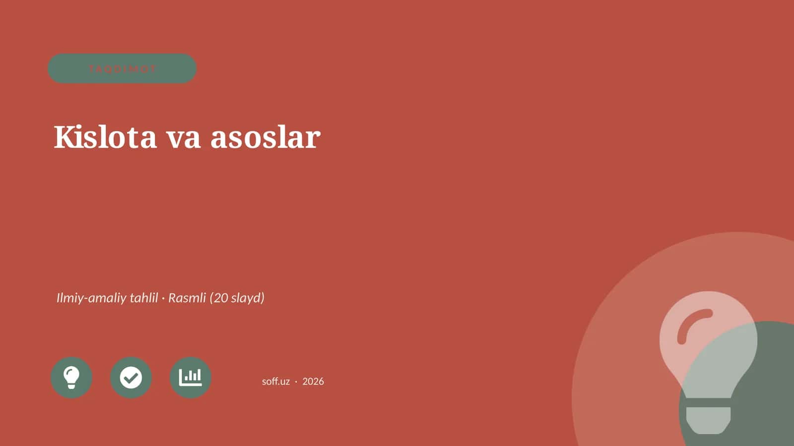 Kislota va asoslar