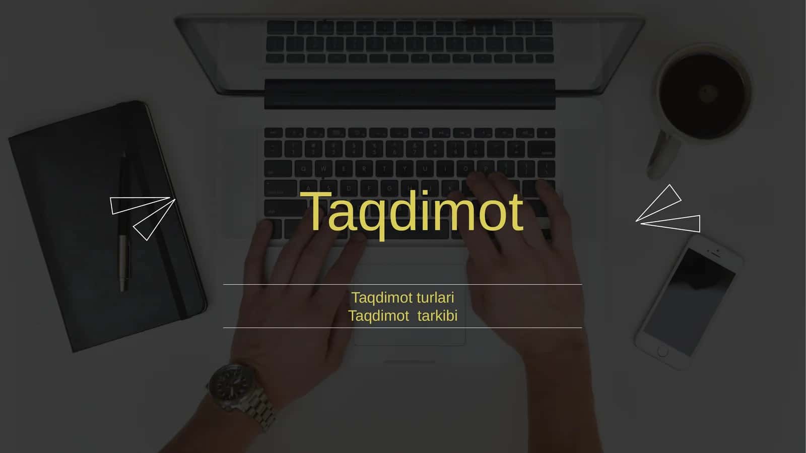 "Taqdimot" mavzusiga slayd