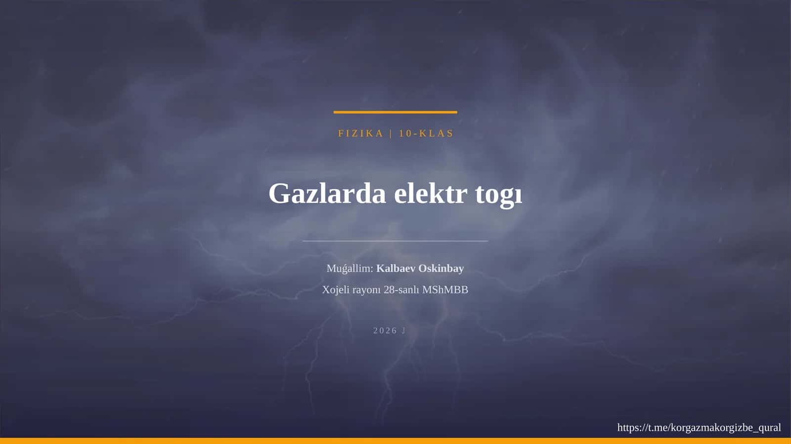 Gazlarda elektr tog'i