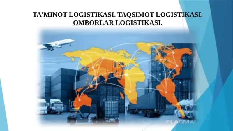 Ta'minot logistikasi TAQSIMOT LOGISTIKASI. OMBORLAR LOGISTIKASI
