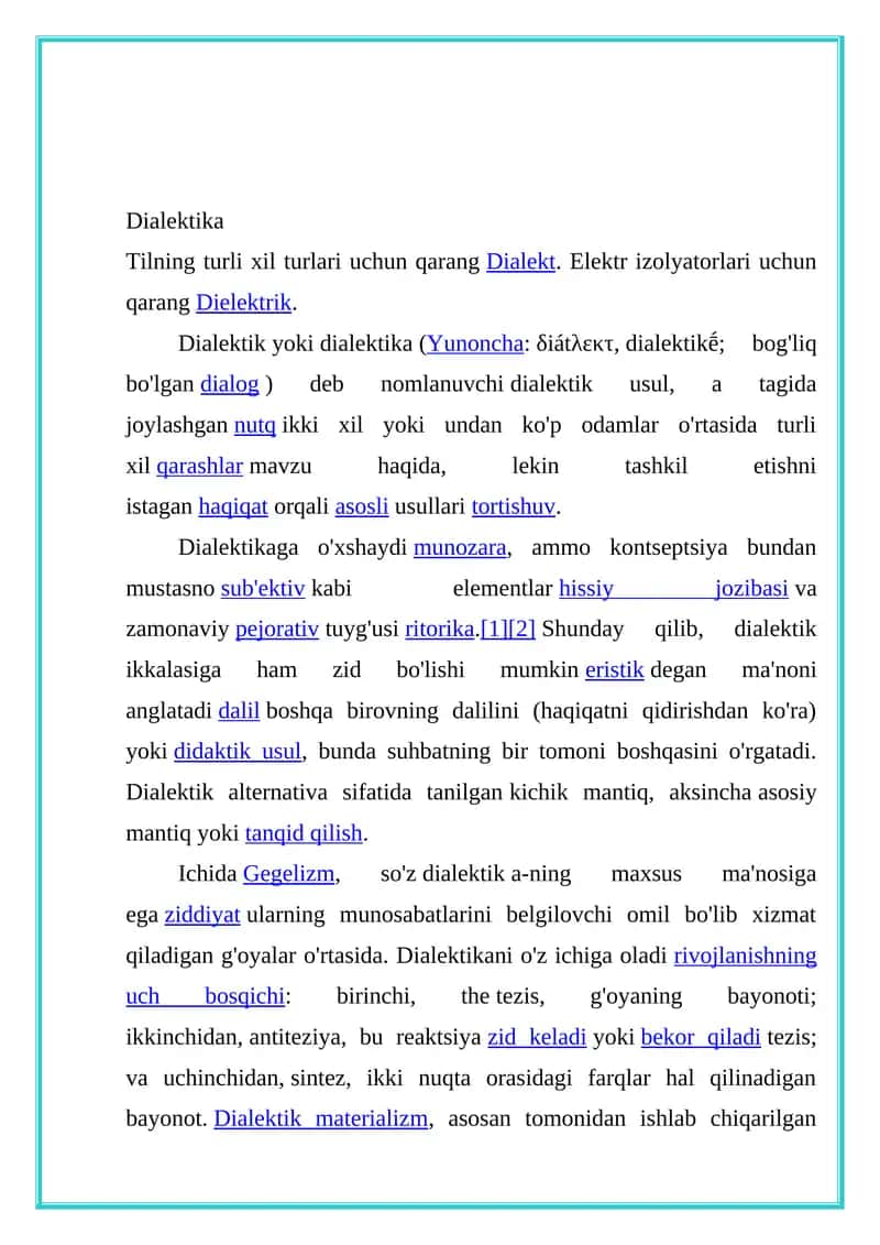 Dialektika