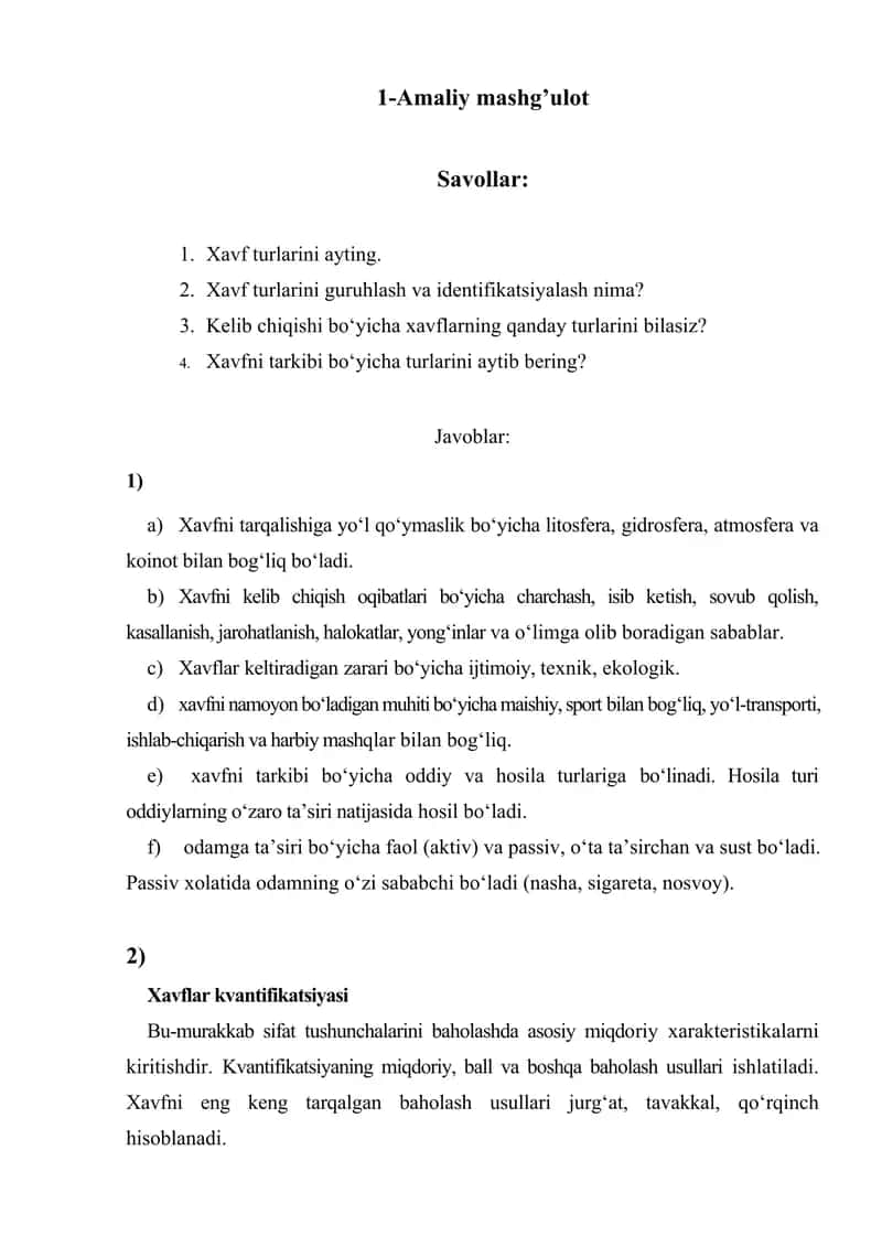 Xavf turlari