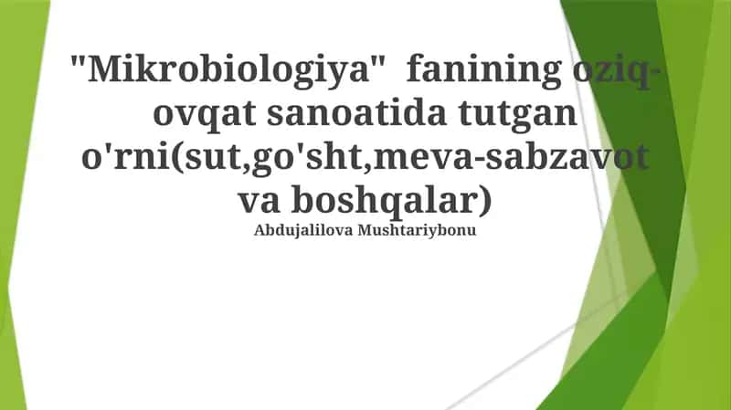 Mikrobiologiya