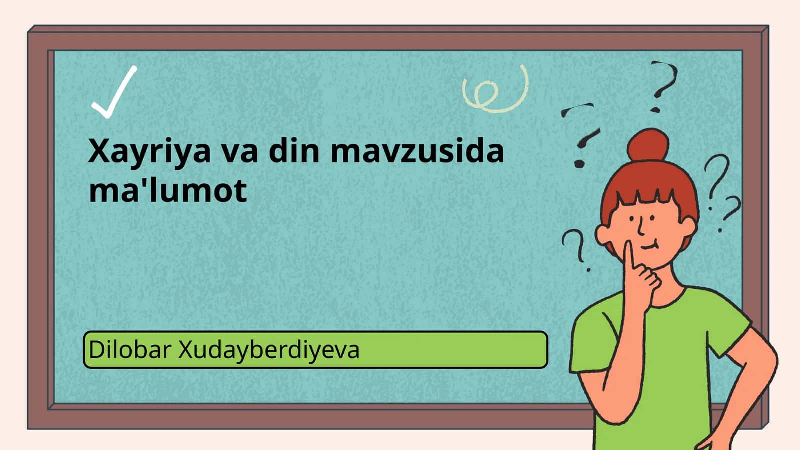 Xayriya va din mavzusida ma'lumot
