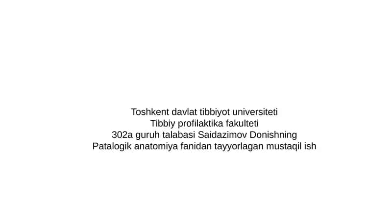 Ovqatlanish va Tashqi Muhit Ta'sirlari Bilan Bog'liq Kasalliklar