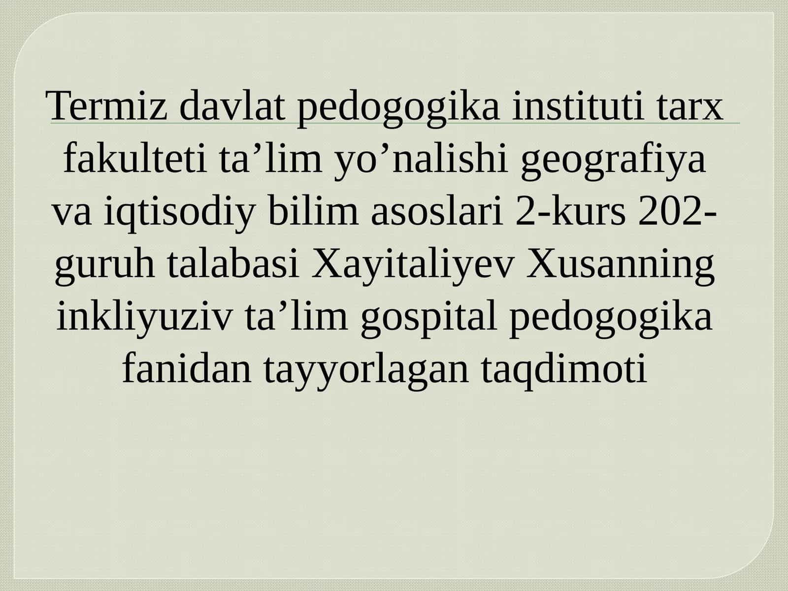 Tadqiqotchilar o‘quv-to‘garaklari