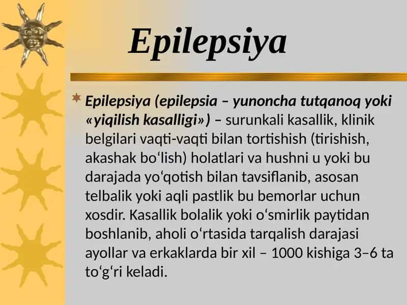 Epilepsiya