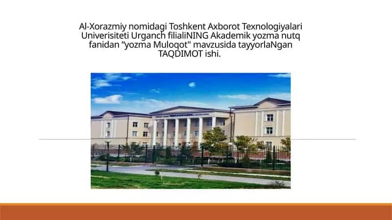 "Yozma Muloqot"