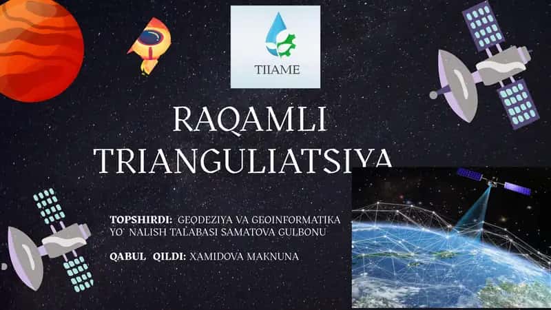 RAQAMLI TRIANGULIATSIYA